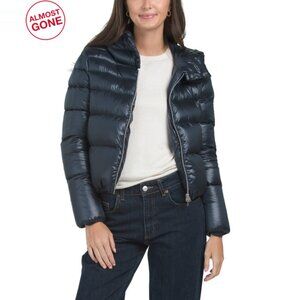 HERNO Blue Resort Bomber Jacket In Ultralight